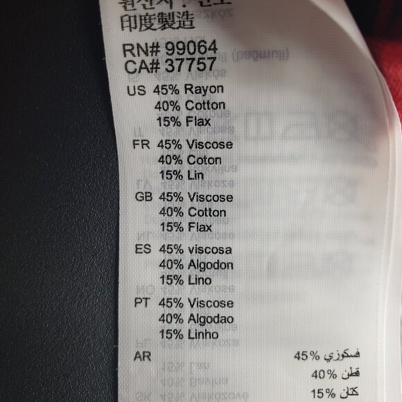 Billabong Sincerely Jules Wrapped in Love Wrap Top M Long Puff Sleeves Red - Picture 12 of 14